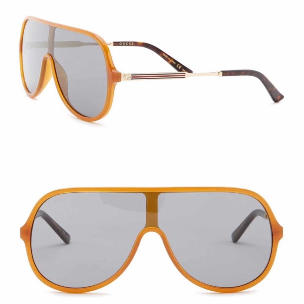 โ๏ธSOLDโ๏ธAuthentic Gucci Shield 99 Acetate/Metal - Picture 3 of 7